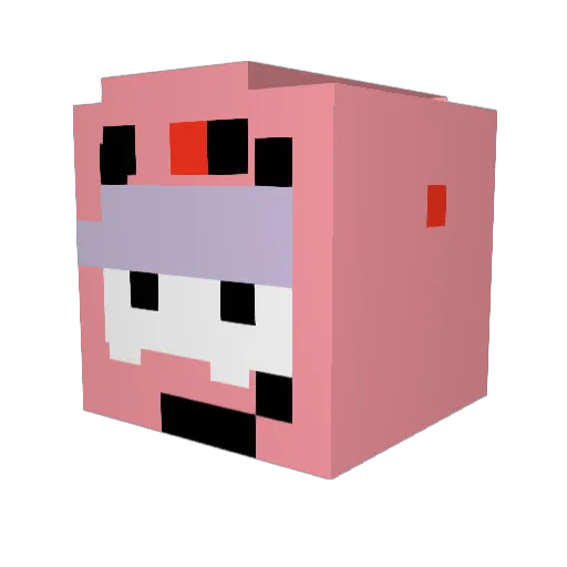 SKORPION3312 Minecraft avatar head, 3D render