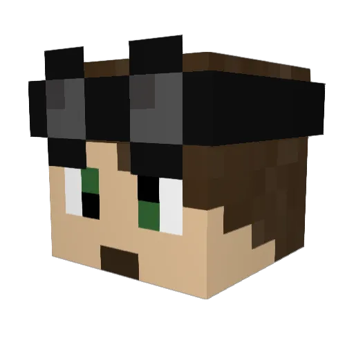 SKPrint Minecraft avatar head, 3D render