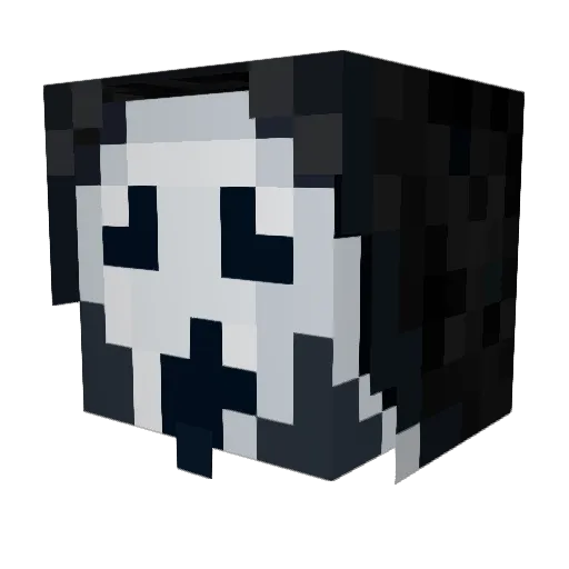 SKR34M34 Minecraft avatar head, 3D render