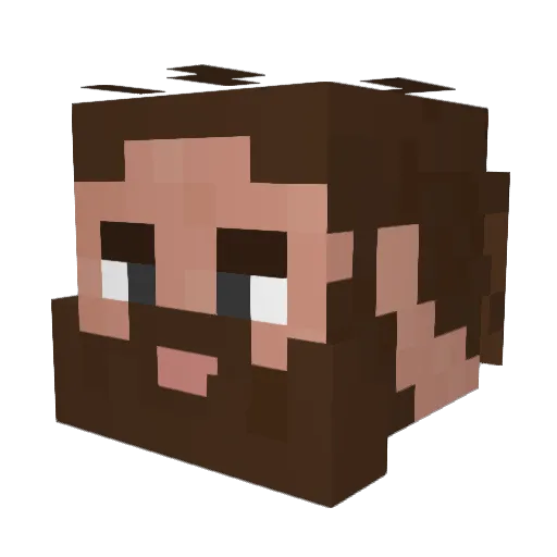 SKRD420 Minecraft avatar head, 3D render