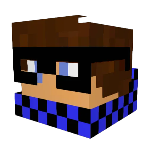 SKREFI Minecraft avatar head, 3D render