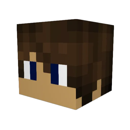 SKRIBLS Minecraft avatar head, 3D render