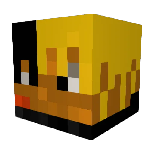 SKRT3663 Minecraft avatar head, 3D render