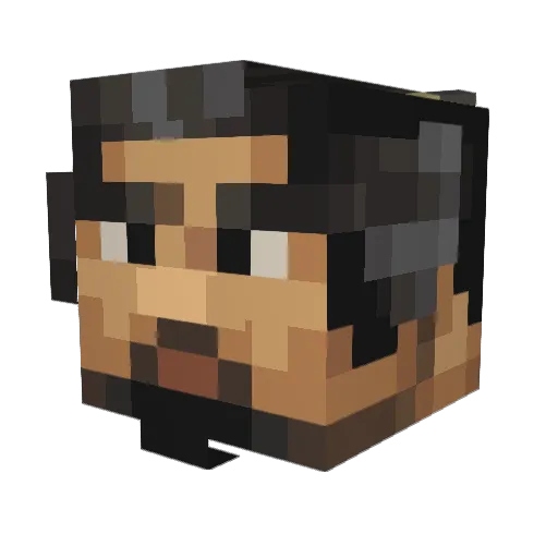 SKRevenger Minecraft avatar head, 3D render