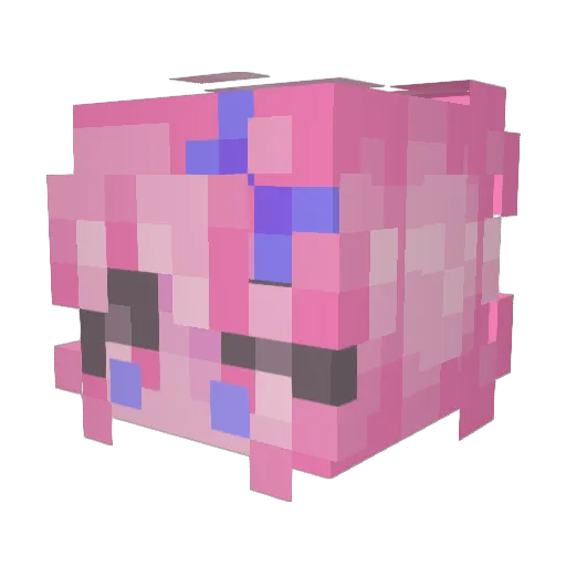 SKSoccer Minecraft avatar head, 3D render