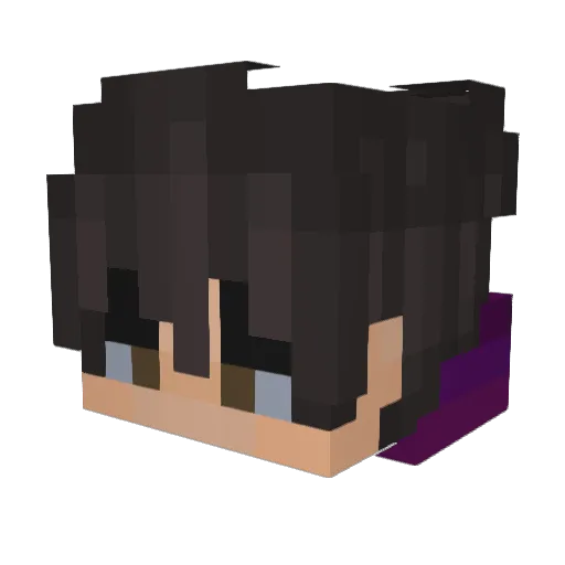 SKSoul Minecraft avatar head, 3D render