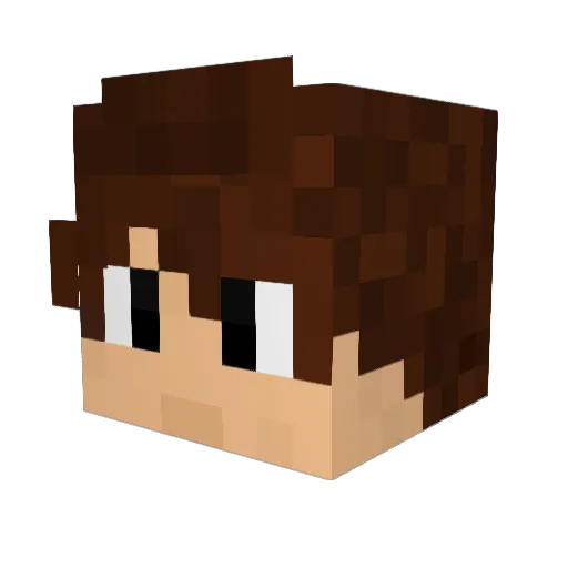 SKTFakerT1 Minecraft avatar head, 3D render