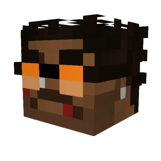SKTT1FatBoy Minecraft avatar head, 3D render