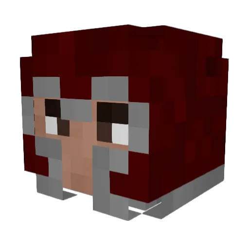 SKULLYPLAYS Minecraft avatar head, 3D render