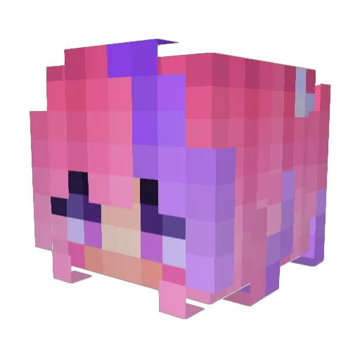 SKYGXRLV Minecraft avatar head, 3D render
