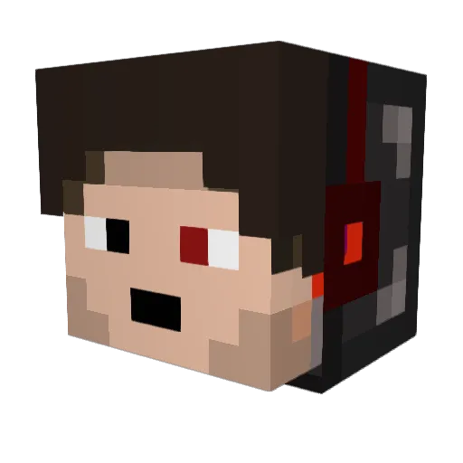 SKYRASE Minecraft avatar head, 3D render