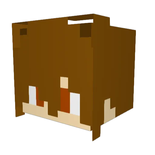SKYY1005 Minecraft avatar head, 3D render
