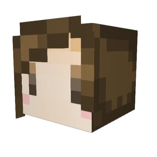 SKYia Minecraft avatar head, 3D render