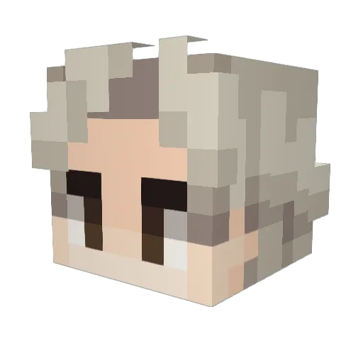 SKZ_Bang_Chan Minecraft avatar head, 3D render
