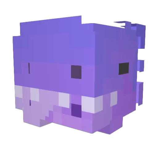 SK_Ctrl Minecraft avatar head, 3D render