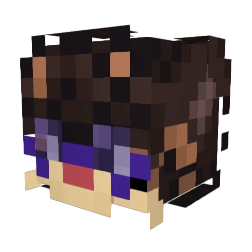 SK_Moony Minecraft avatar head, 3D render