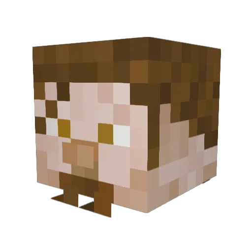 SKailetor Minecraft avatar head, 3D render