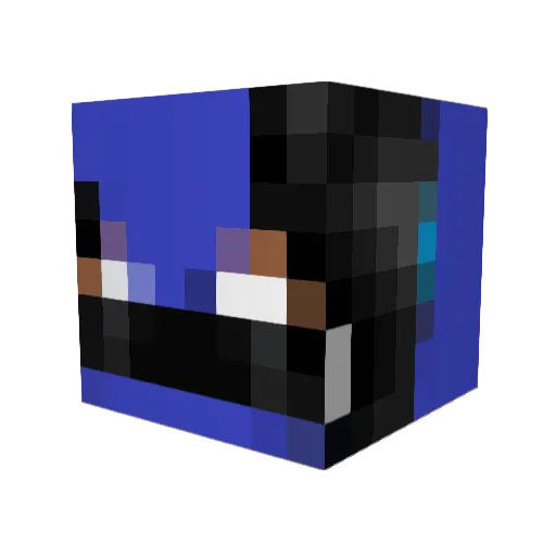 SKzapha Minecraft avatar head, 3D render