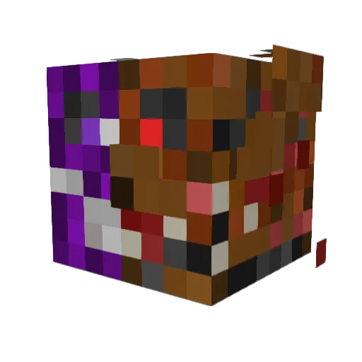 SL00PS Minecraft avatar head, 3D render