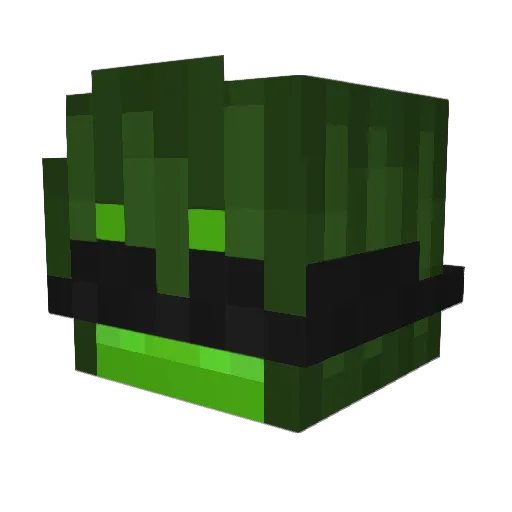 SL0h Minecraft avatar head, 3D render