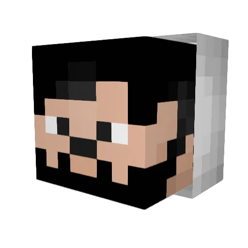 SL2SH Minecraft avatar head, 3D render