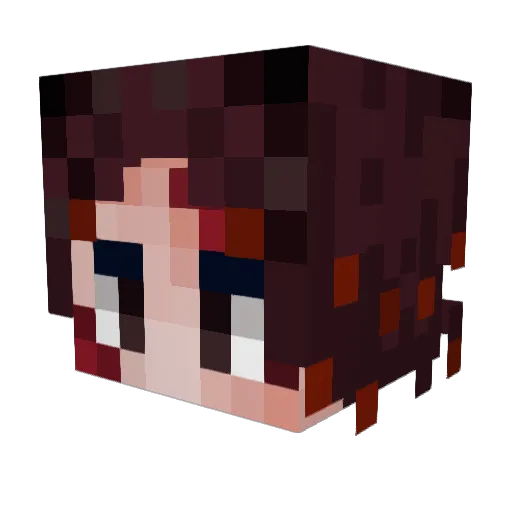 SL7MY Minecraft avatar head, 3D render