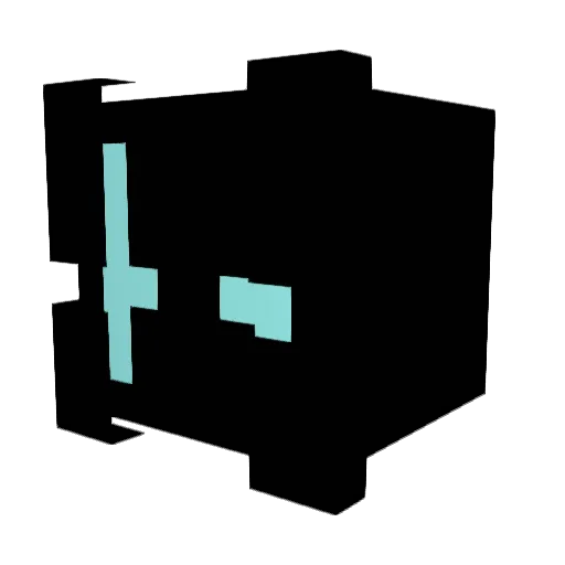 SL876 Minecraft avatar head, 3D render