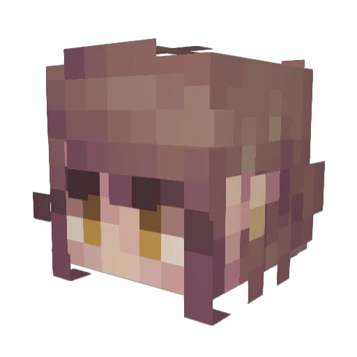 SL8MASTER Minecraft avatar head, 3D render