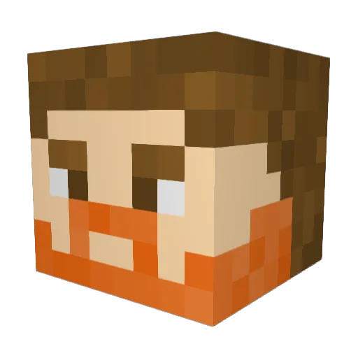 SLAMMIN_AMMON Minecraft avatar head, 3D render