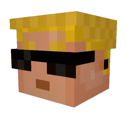SLAP_SMACK Minecraft avatar head, 3D render