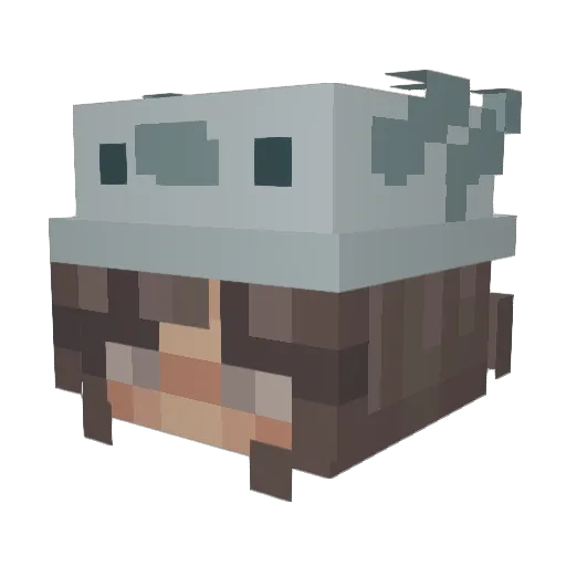 SLAYEST Minecraft avatar head, 3D render