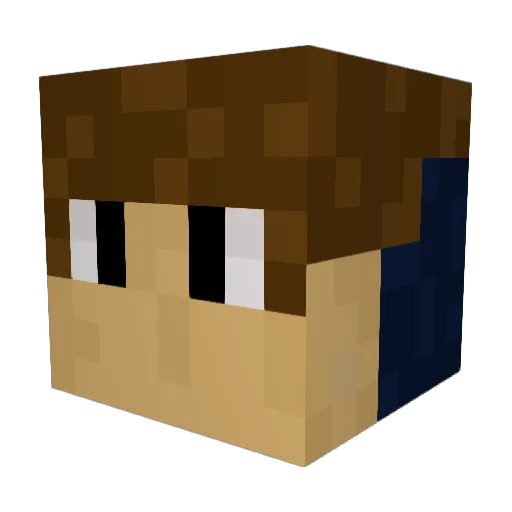 SLAYKIN6 Minecraft avatar head, 3D render