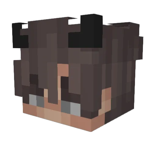 SLAYQES Minecraft avatar head, 3D render