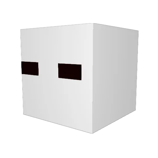 SLAYR_YT Minecraft avatar head, 3D render
