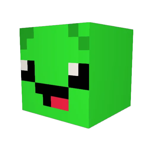 SLApPTuRtLe Minecraft avatar head, 3D render