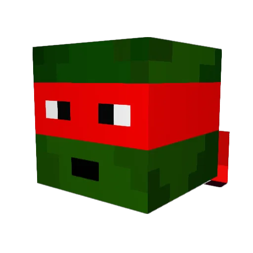 SLBRicardo Minecraft avatar head, 3D render