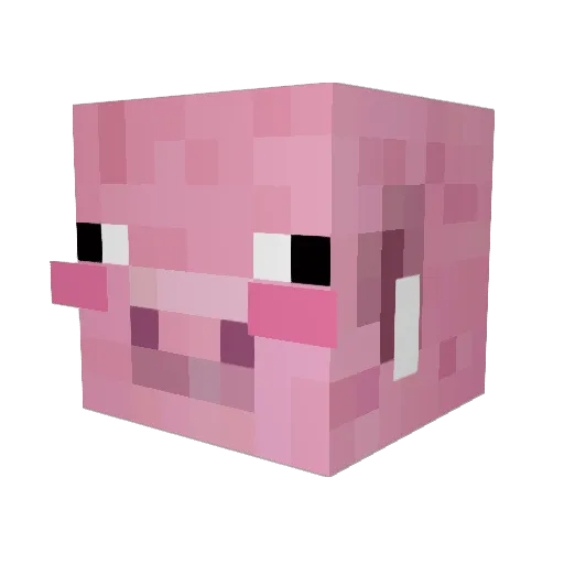 SLCXR Minecraft avatar head, 3D render