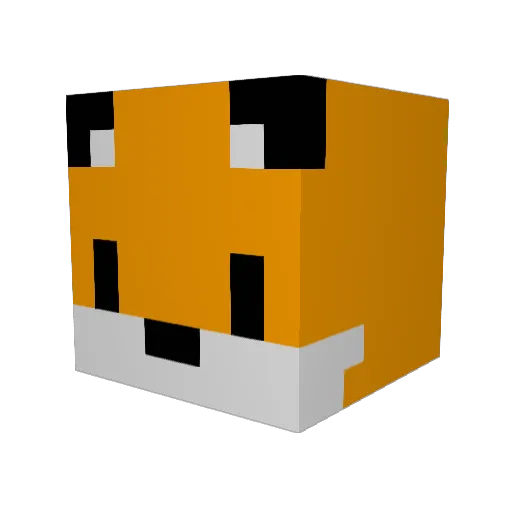 SLEEPlNGz Minecraft avatar head, 3D render