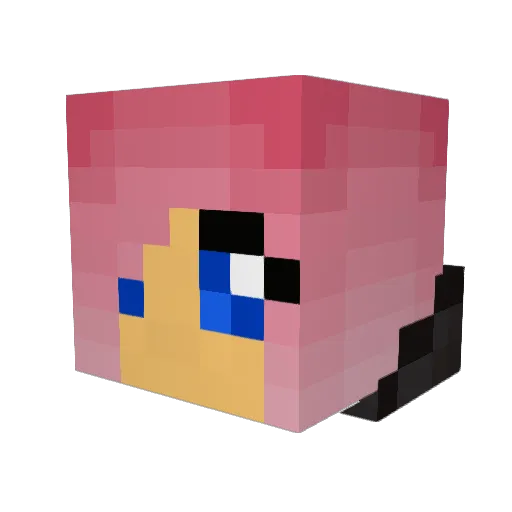 SLENDORA Minecraft avatar head, 3D render