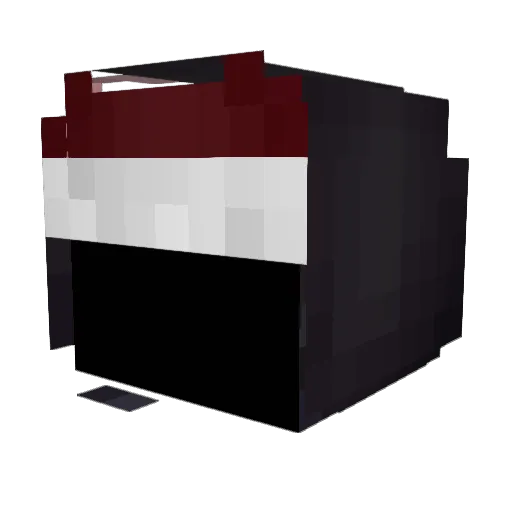 SLFMO Minecraft avatar head, 3D render