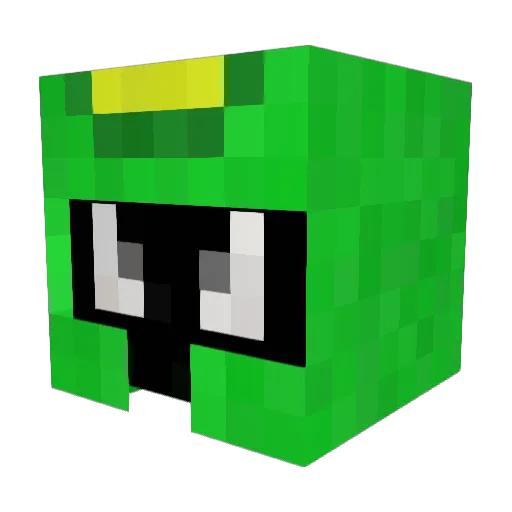 SLIC_3 Minecraft avatar head, 3D render