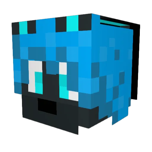 SLIDERx9000 Minecraft avatar head, 3D render