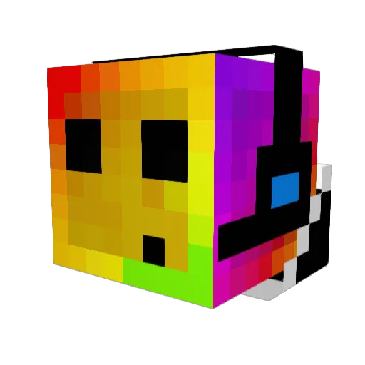 SLIME7004 Minecraft avatar head, 3D render