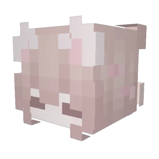 SLKJ7 Minecraft avatar head, 3D render
