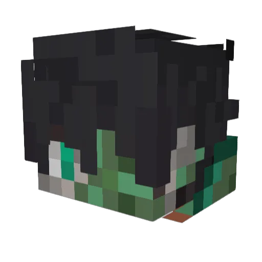 SLM_Zargon Minecraft avatar head, 3D render