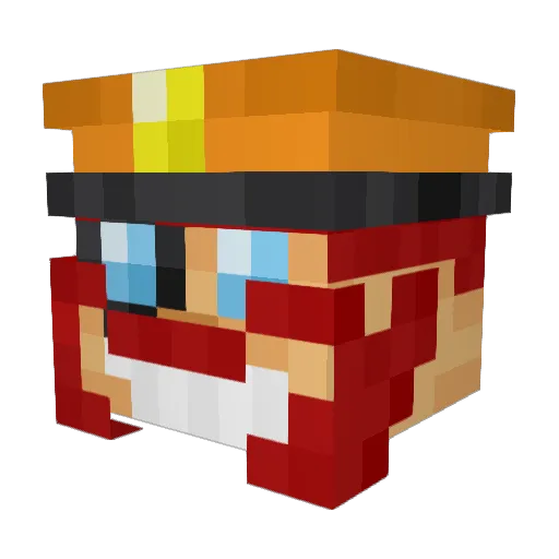 SLMaster09 Minecraft avatar head, 3D render
