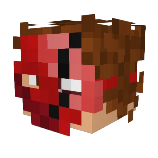 SLOGGR Minecraft avatar head, 3D render