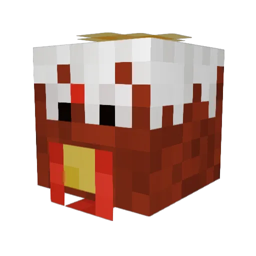 SLOPPYBOBBYBOO Minecraft avatar head, 3D render