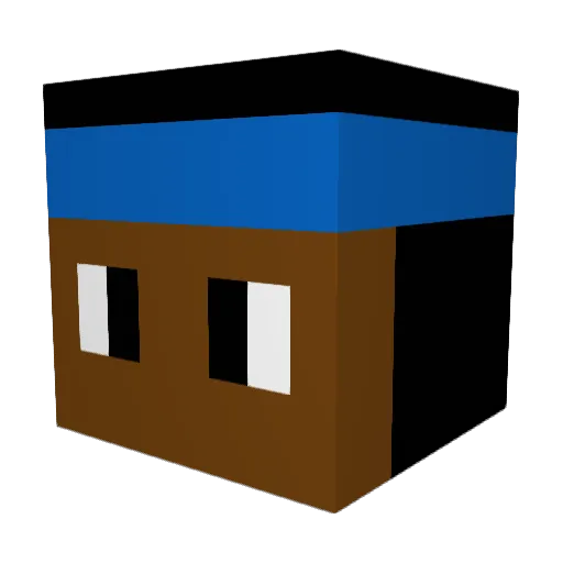 SLOWLY_VFV Minecraft avatar head, 3D render