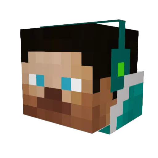 SLOswagger Minecraft avatar head, 3D render